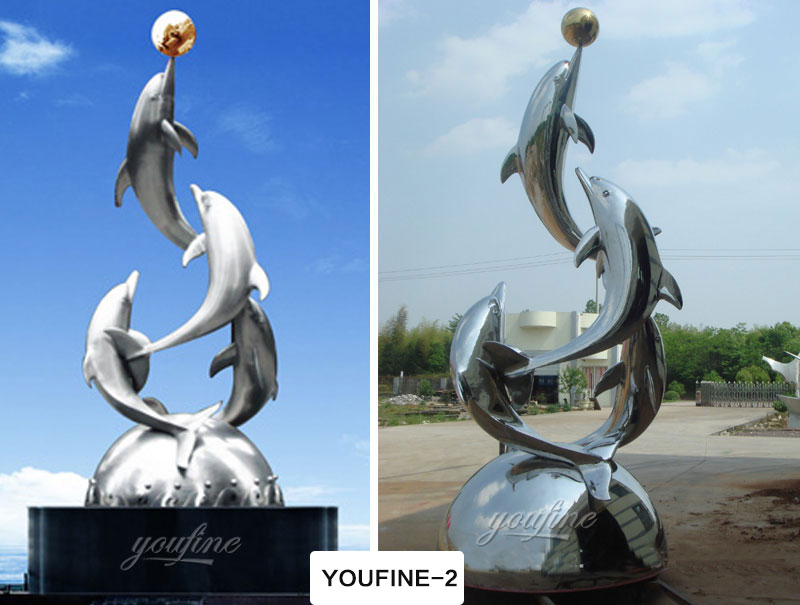 garden Large Outdoor Modern Stainless Steel Sculpture Art Decor for Sale  CSS-70